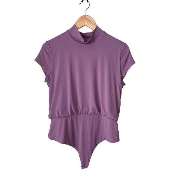 Susana Monaco Mock Neck Thong Bodysuit - Picture 3 of 12